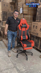 Silla Gamer A231001F Orange con reposapies
