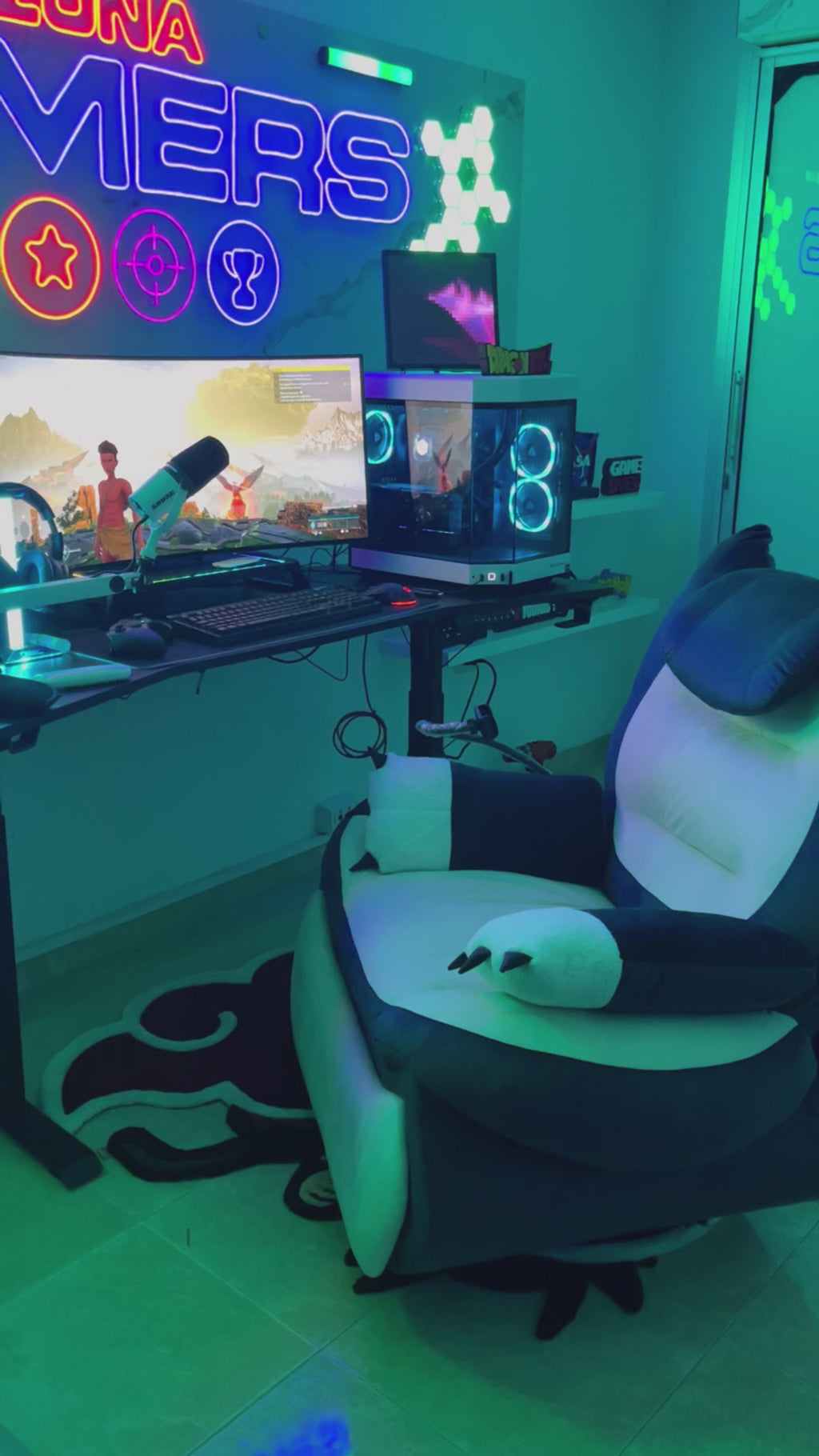 Sofa Gaming Claws Pink