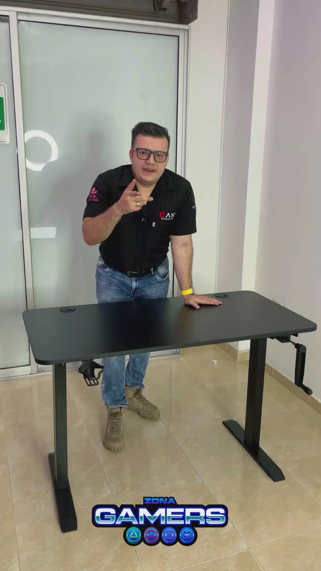 Escritorio Gamer Y-100-1 Con altura ajustable