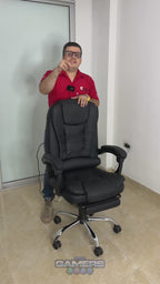 Silla Gerencial Titan Black 1523F-PRO + Massage