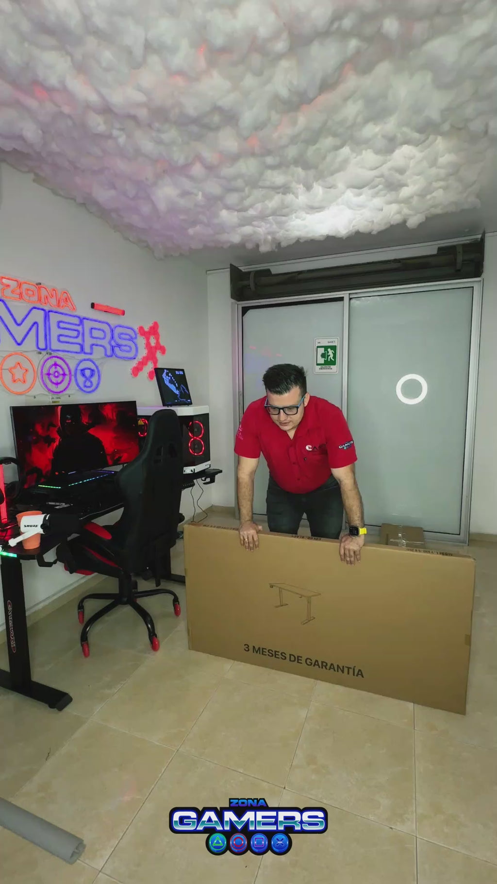Escritorio Gamer Y-100-1 Con altura ajustable