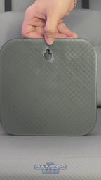 Silla Gamer LXR-1039F Grey con reposapiés y ruedas en silicona