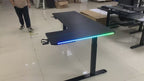 Escritorio Gamer Y-103, Con motor eléctrico y luces RGB