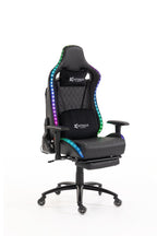 Silla gamer ULTIMATE Black con luces RGB + reposapiés y ruedas en silicona · white-v5-norm · ultimate-black-02.jpg