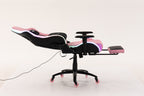 Silla gamer ULTIMATE Pink con luces RGB + reposapiés y ruedas en silicona · named · ultimate-pink-04.jpg