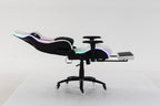 Silla gamer ULTIMATE White con luces RGB + reposapiés y ruedas en silicona · named · ultimate-white-04.jpg